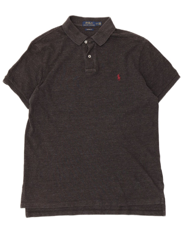 Polo Ralph Lauren muška polo majica prilagođenog kroja, veliki sivi pamuk