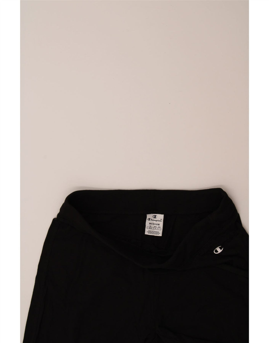 CHAMPION Womens Sport Shorts UK 12 Medium  Black Vintage Champion and Second-Hand Champion from Messina Hembry 
