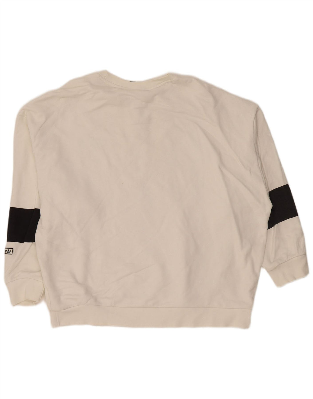 ADIDAS ženska majica prekomjerne veličine UK 12 srednje bijele boje