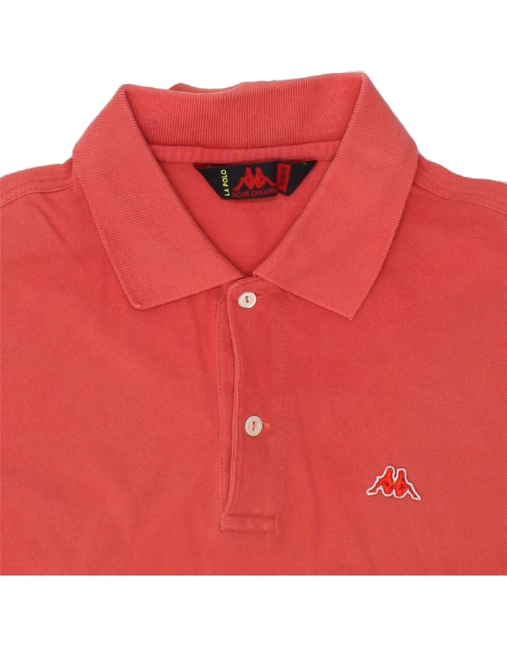 KAPPA Mens Polo Shirt XL Red Cotton Vintage Kappa and Second-Hand Kappa from Messina Hembry 