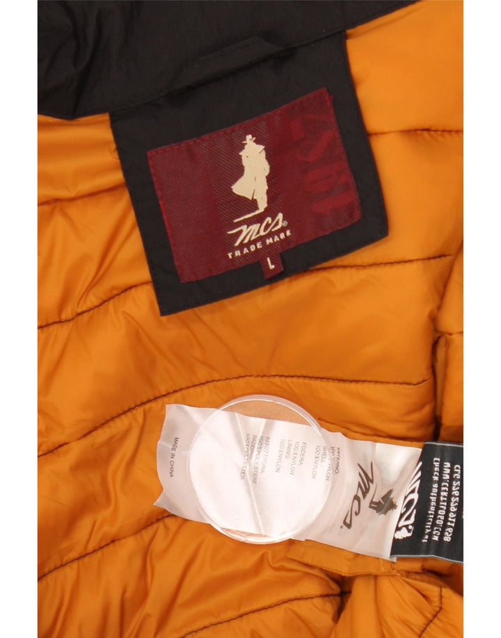 MARLBORO CLASSICS Muška podstavljena jakna UK 40 Veliki crni najlon