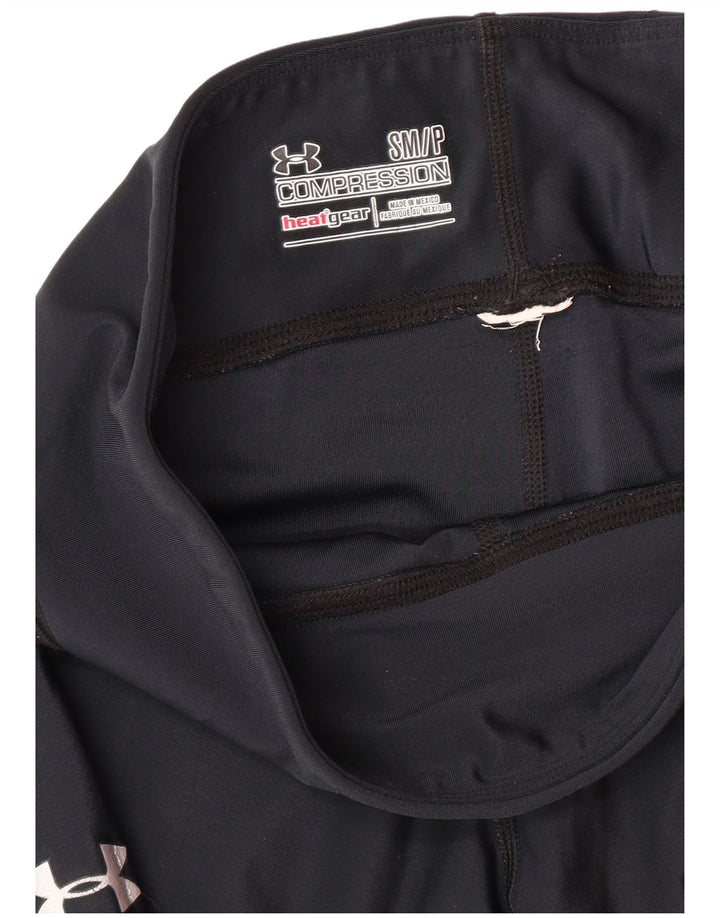 UNDER ARMOUR Ženske Heat Gear Capri Leggings UK 8 Male tamnoplave