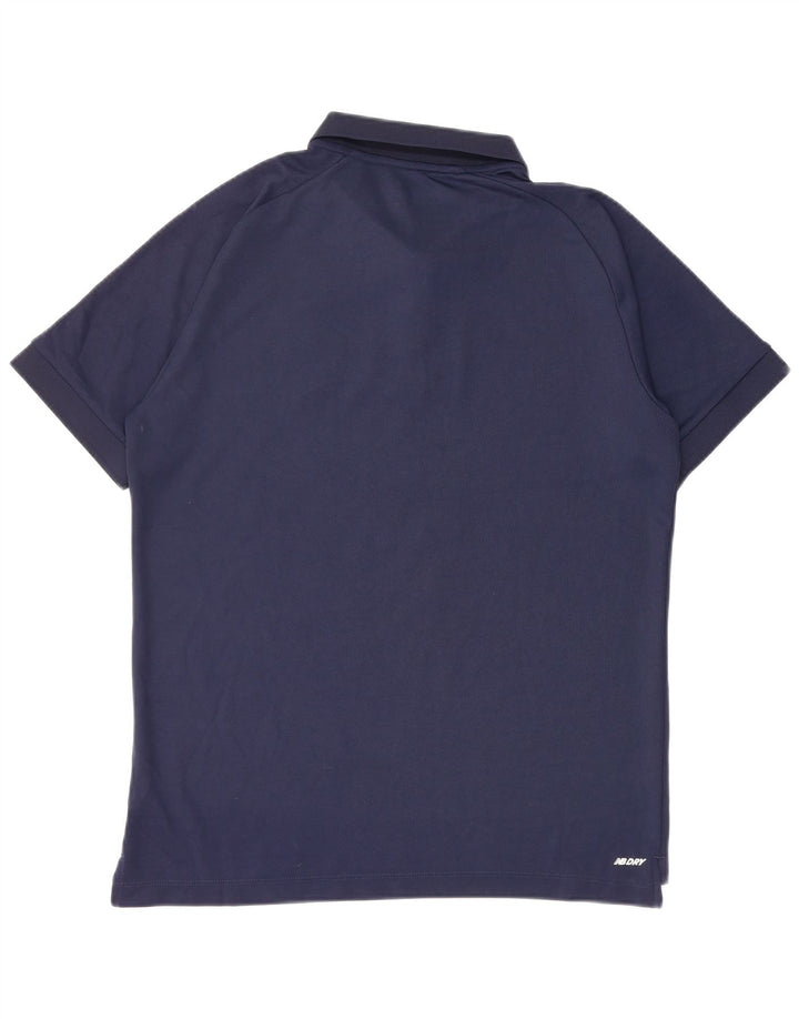 New Balance muška polo majica srednje plave boje od poliestera