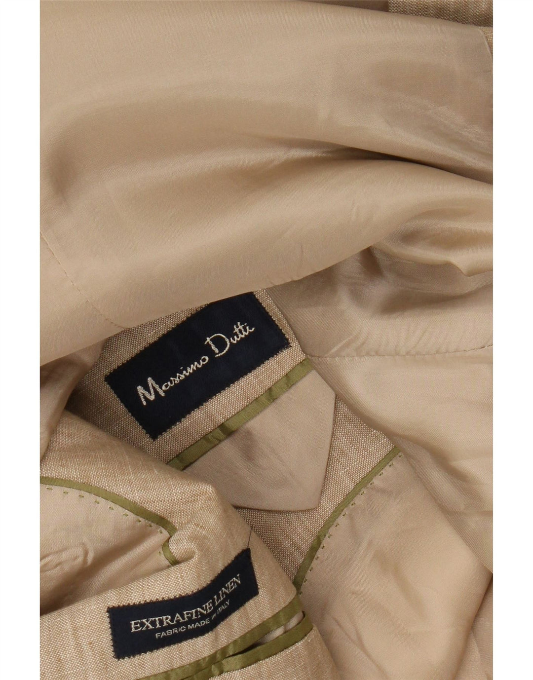 MASSIMO DUTTI Muška jakna sa 3 gumba UK 38 srednje bež lan