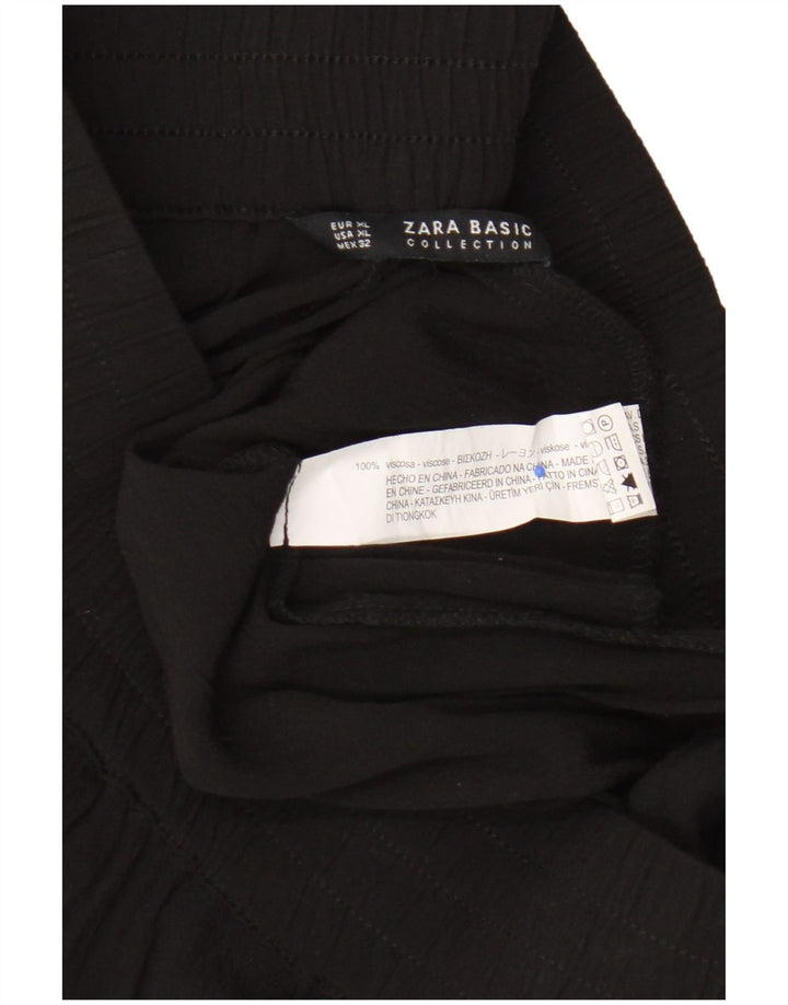 Zara ženske kratke hlače XL W32 crna viskoza
