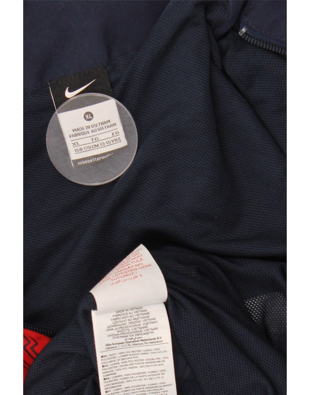 NIKE Boys Trenirka Gornja jakna 13-14 godina XL tamnoplava boja