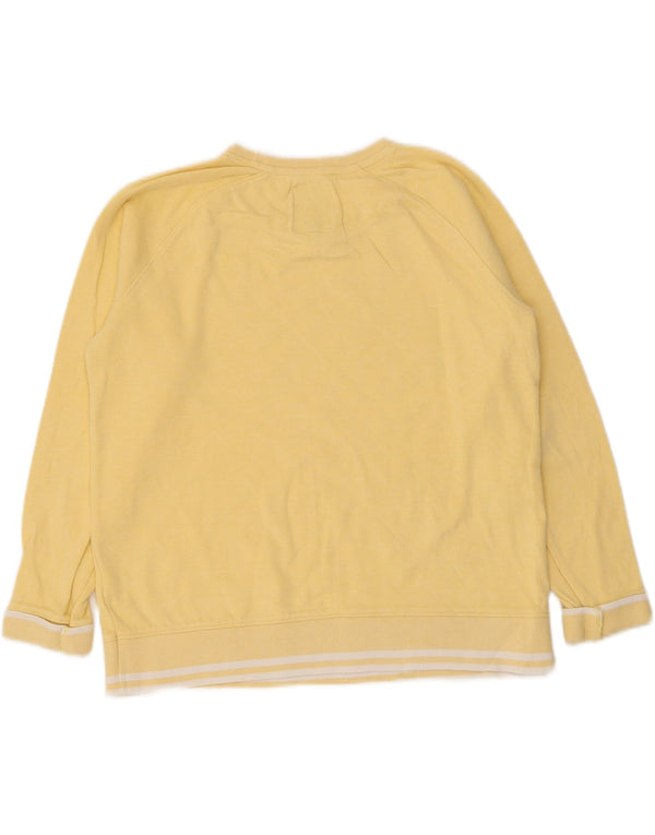 Crew Clothing Ženska majica s kratkim rukavima UK 12 Pamuk na srednje žute pruge