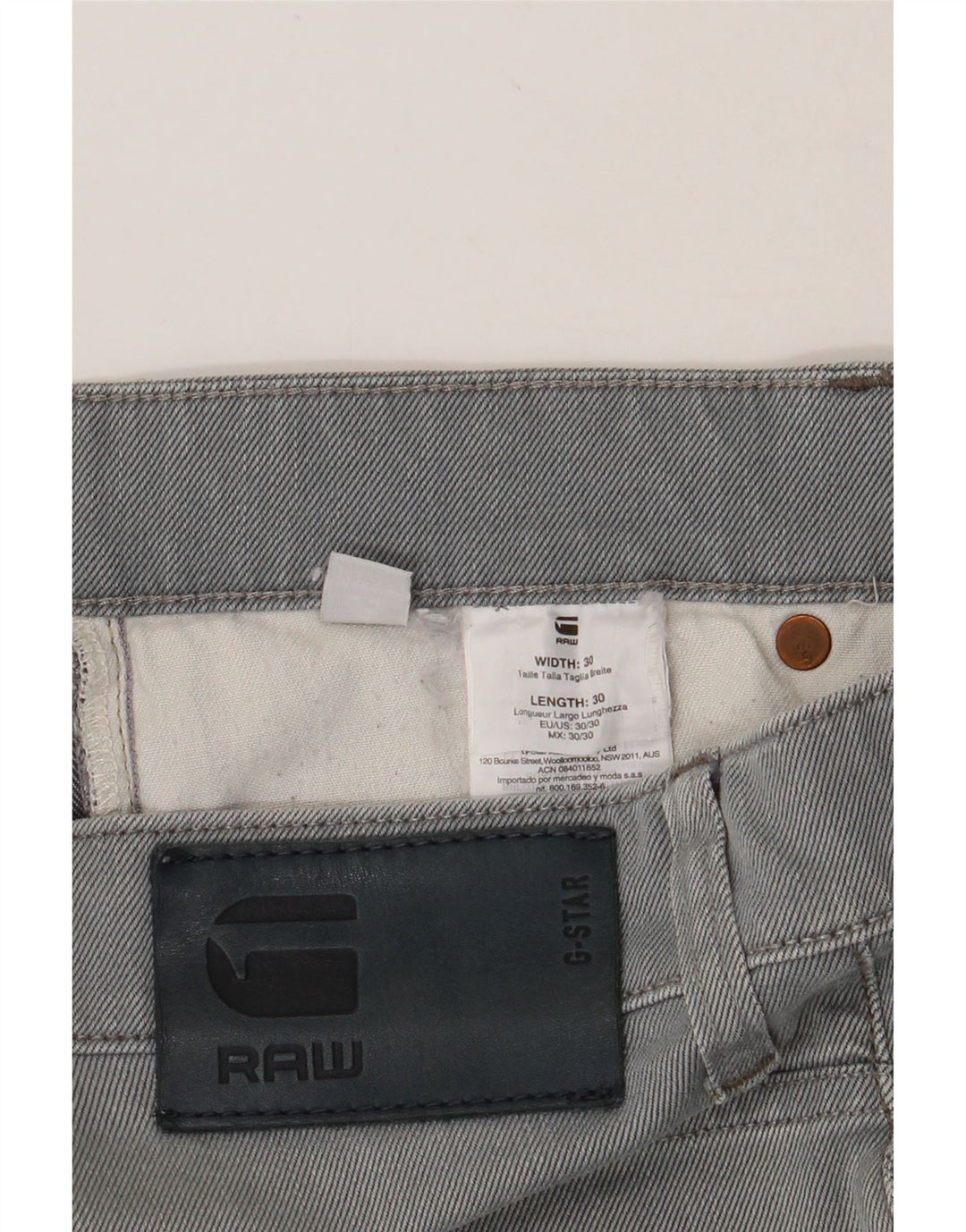 G-STAR Womens 3301 Slim Jeans W30 L30 Blue Cotton Vintage G-Star and Second-Hand G-Star from Messina Hembry 