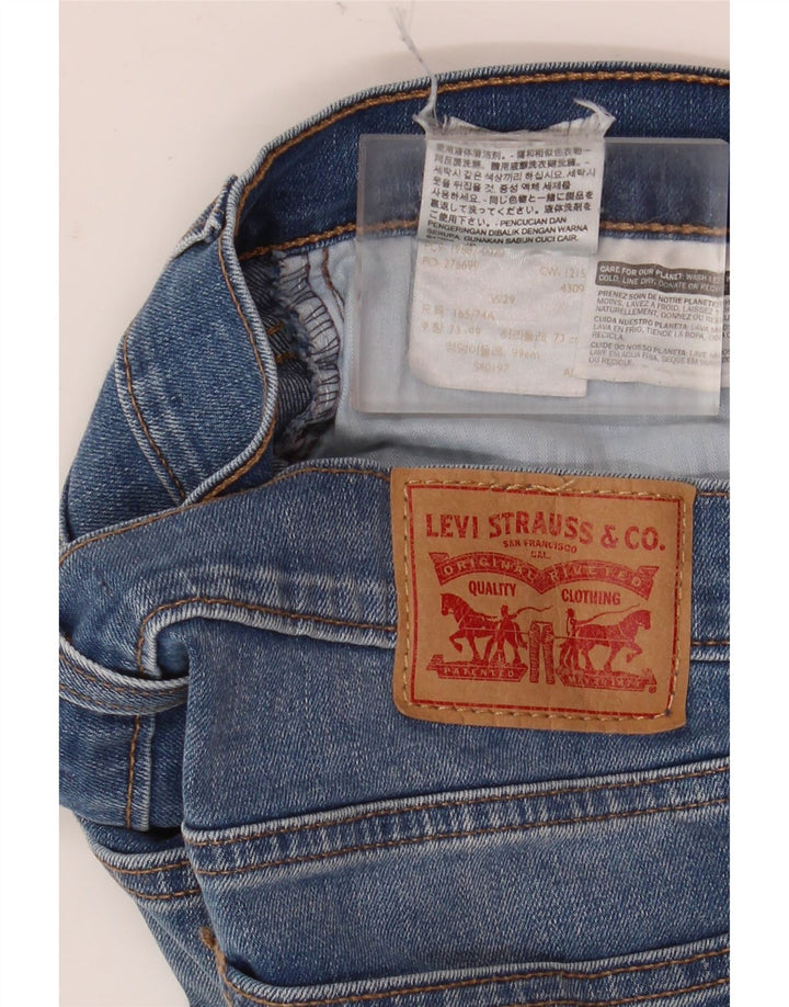 Levi's ženske traper kratke hlače W29 srednje plavi pamuk