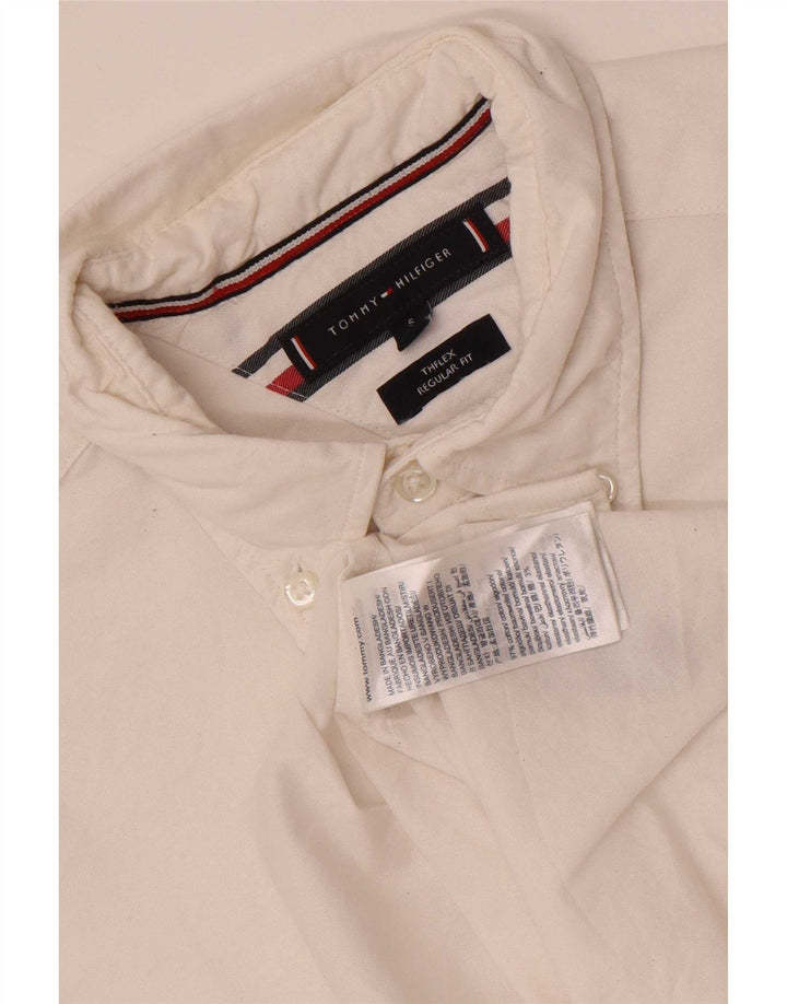 Tommy Hilfiger muška majica standardnog kroja Mala bijela pamučna