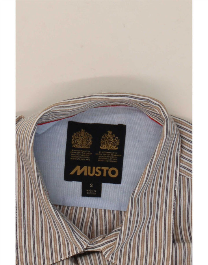 Musto muška košulja male bež pruge