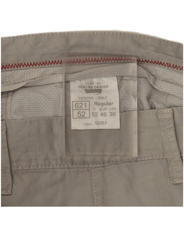 CARRERA Muške chino kratke hlače W36 Veliki sivi pamuk