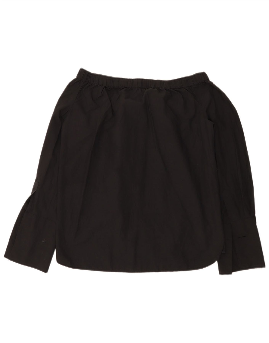 Zara ženska prevelika majica s otvorenim ramenima UK 6 XS crna