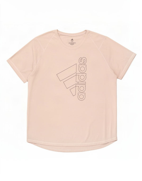 Adidas ženska majica kratkih rukava Aeroready UK 24/26 2XL sivi poliester