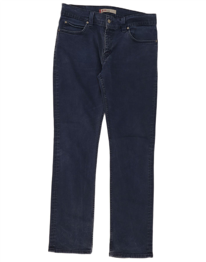 Levi's ženske 511 uske traperice W36 L34 tamnoplavi pamuk