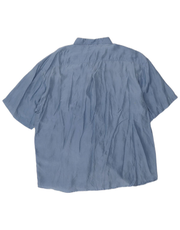 Vintage ženska košulja kratkih rukava UK 18 XL plava