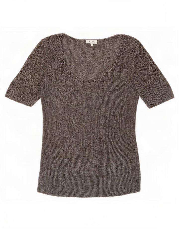 Reiss Top ženska bluza UK 10 Small Grey Flected