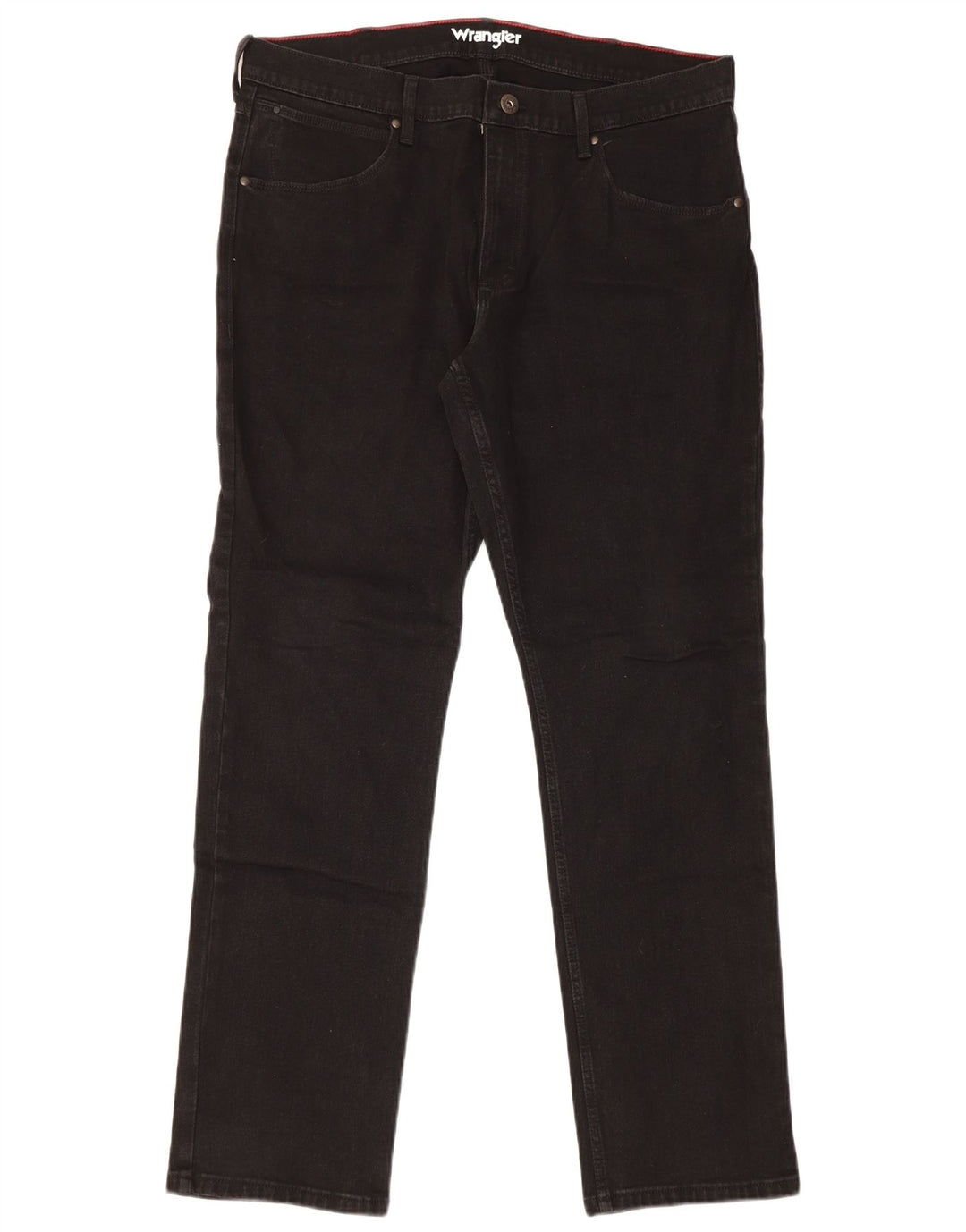 Wrangler ženske obične ravne traperice W36 L32 crni pamuk