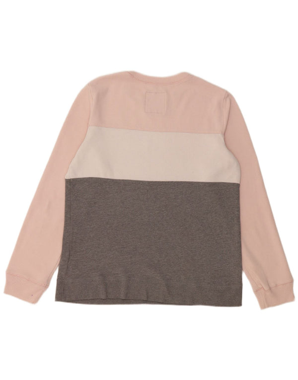 HOLLISTER Ženski džemper s grafičkim motivima UK 16 Large Gray Colourblock