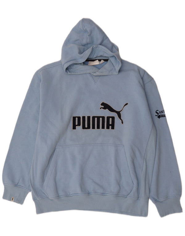 Puma muška majica s kapuljačom XL, plavi pamuk