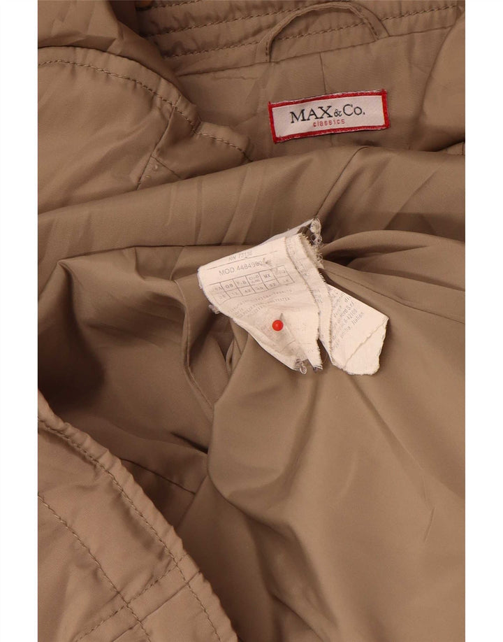 Max & Co. Ženska podstavljena jakna UK 12 Medium Beige Poliester Classic