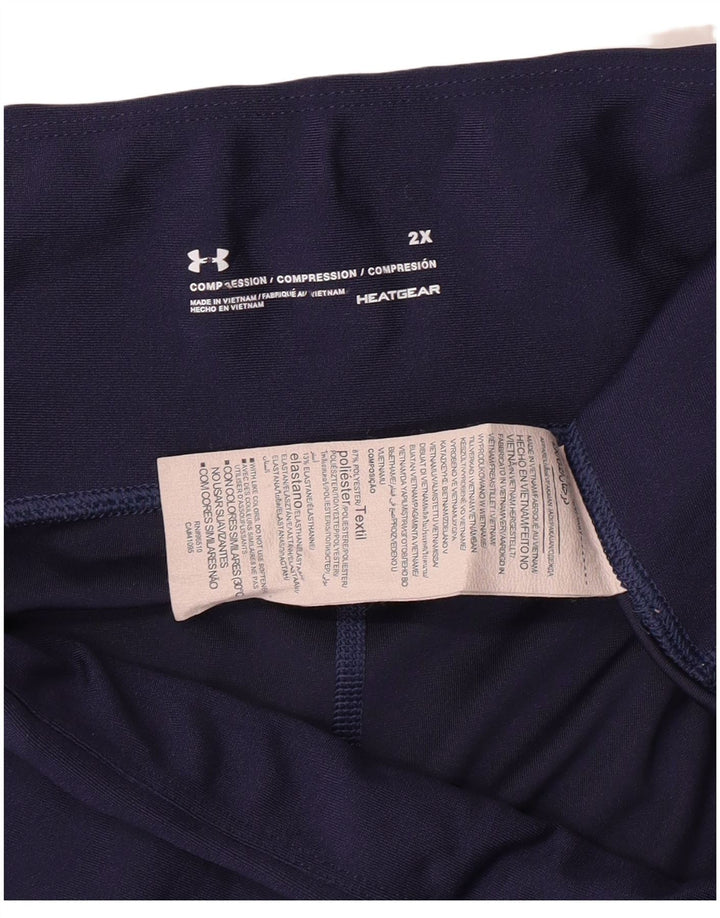 Under Armour ženske kompresijske kapri tajice UK 20 2XL tamnoplave sportske