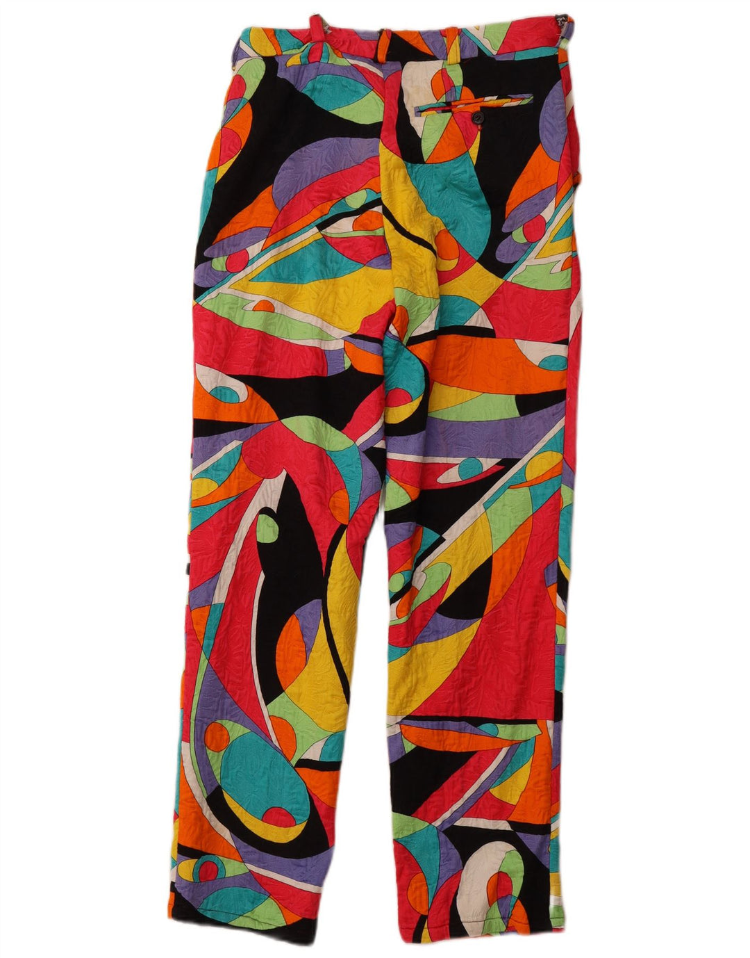 VINTAGE ženske chino hlače visokog struka IT 46 Large W30 L28 Višebojne