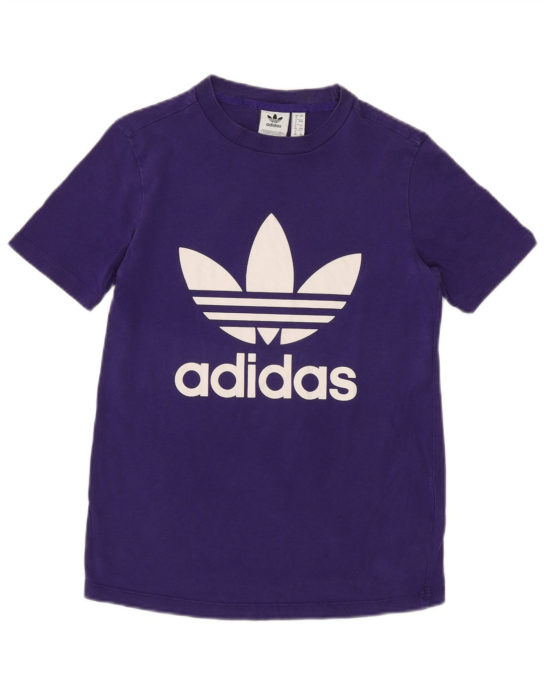 ADIDAS ženska majica s grafičkim motivima UK 4 XS Ljubičasti pamuk