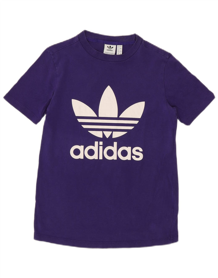 ADIDAS ženska majica s grafičkim motivima UK 4 XS Ljubičasti pamuk