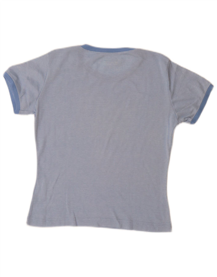 CHAMPION Womens Heritage Classics Graphic T-Shirt Top UK 12 Medium Blue