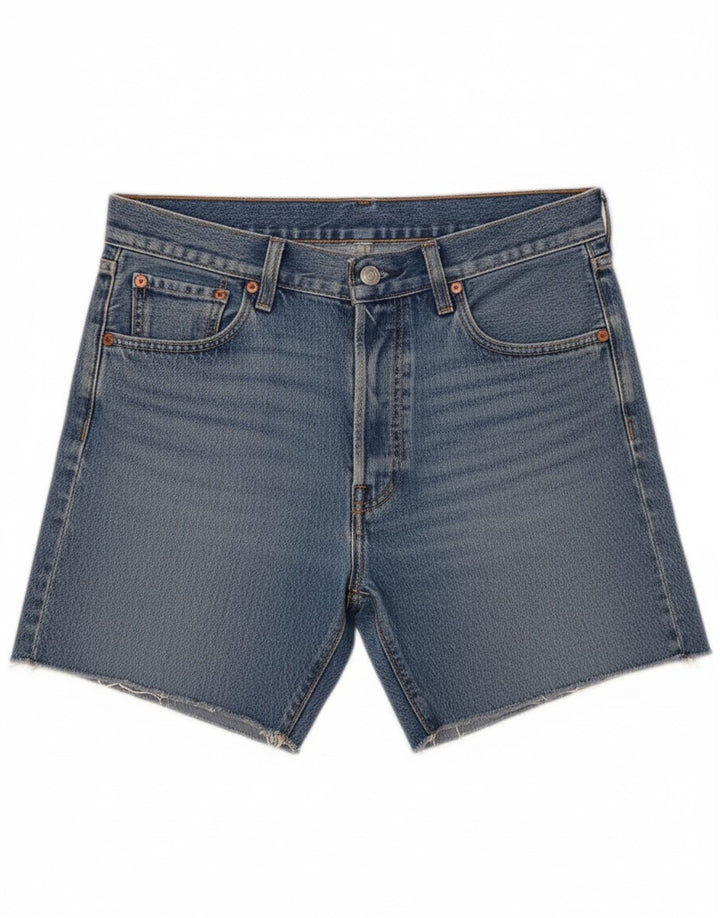 Levi's muške 501 traper kratke hlače W30 srednje plavi pamuk