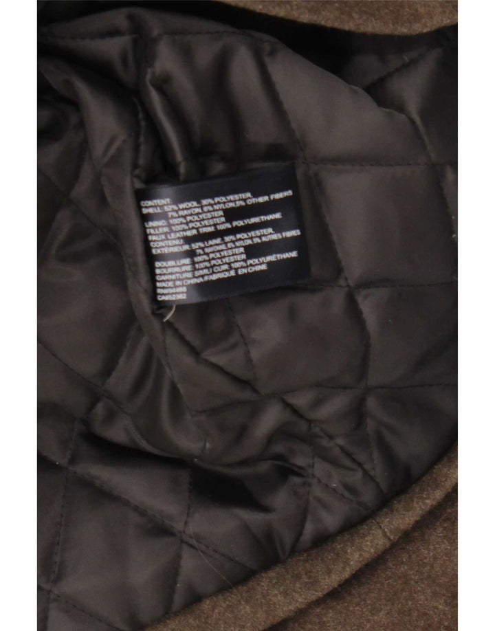 Nautica muški duffle kaput s kapuljačom UK 38 srednje smeđa vuna