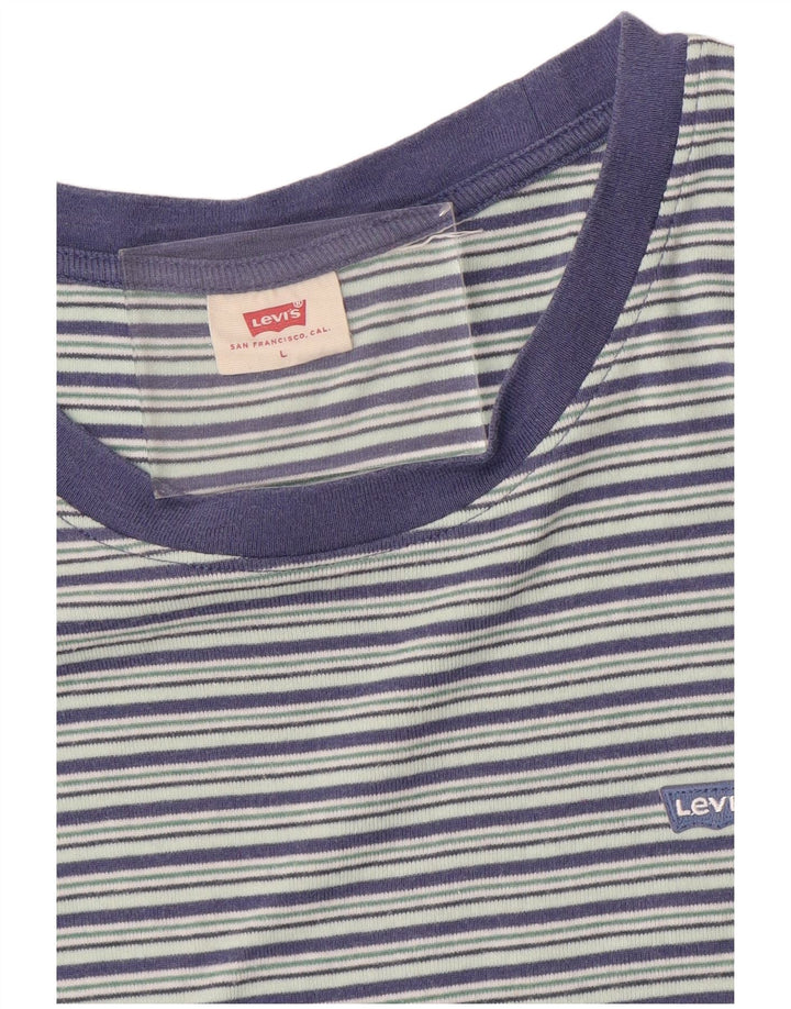 LEVI'S majica kratkih rukava UK 14 velike plave pruge