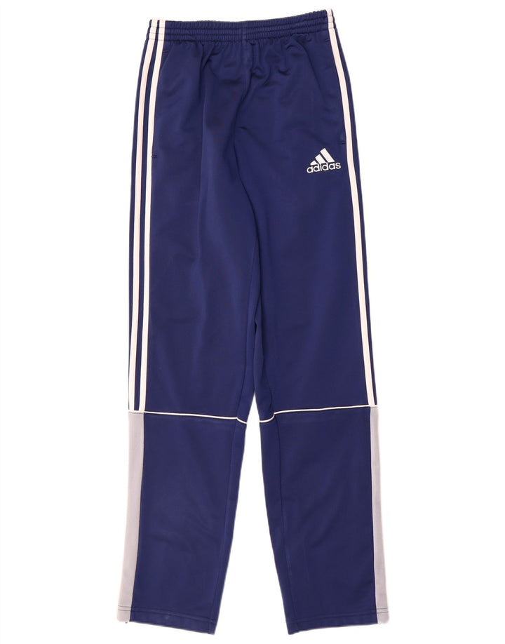 Adidas Hlače za trenirku za dječake 13-14 godina, plava poliesterska boja