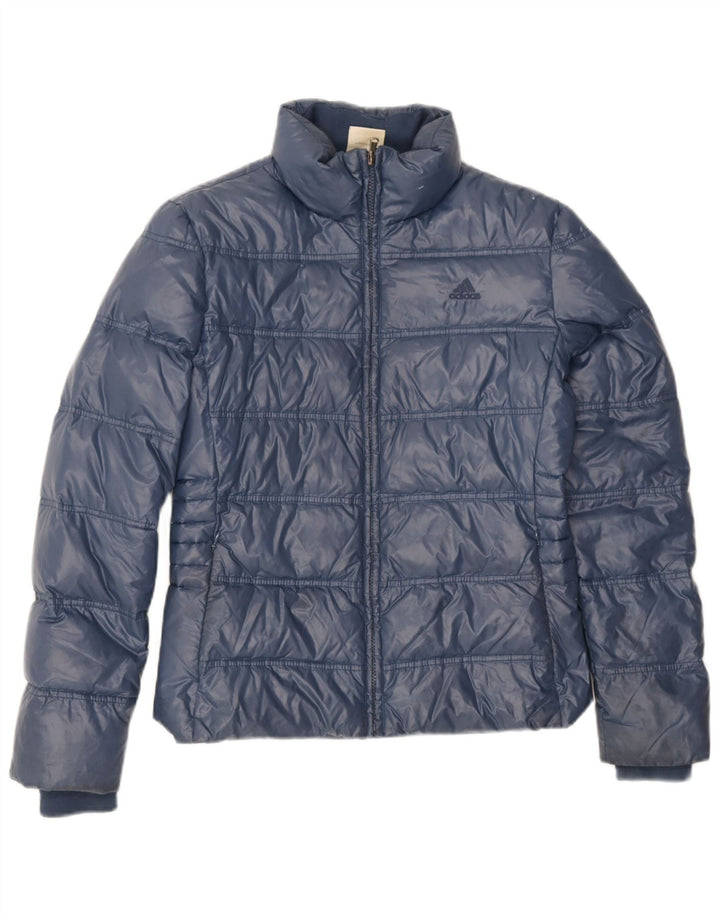 Adidas ženska podstavljena jakna UK 12 Srednje tamnoplava poliamid