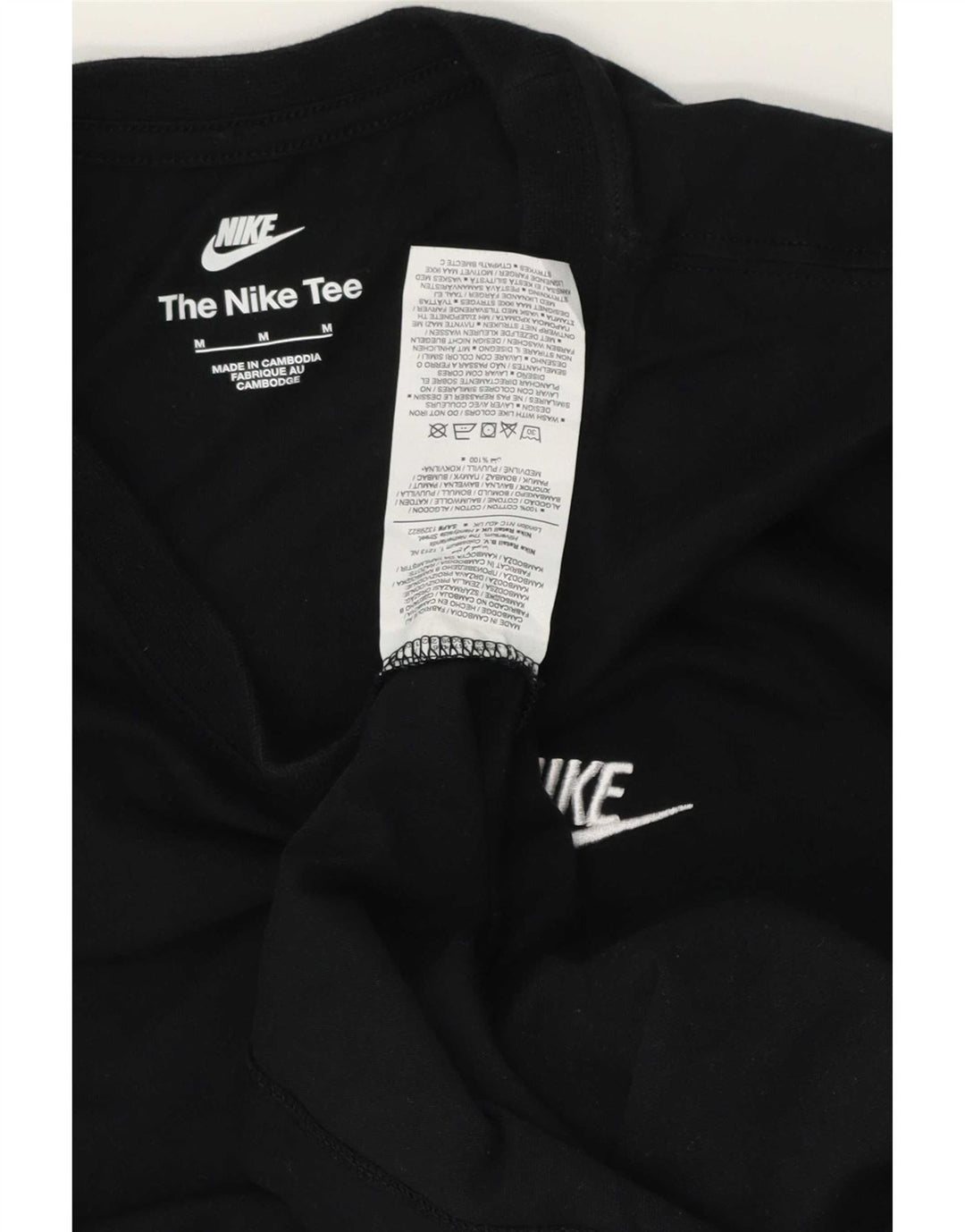 Nike muška majica dugih rukava srednje crne boje pamuka