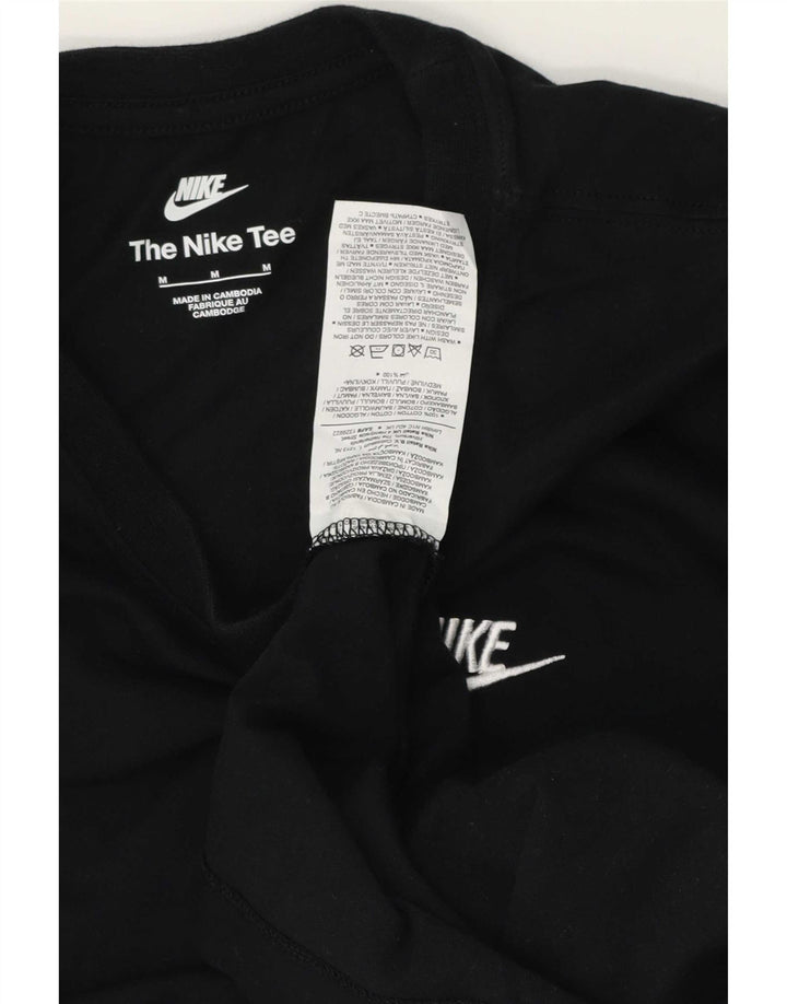 Nike muška majica dugih rukava srednje crne boje pamuka