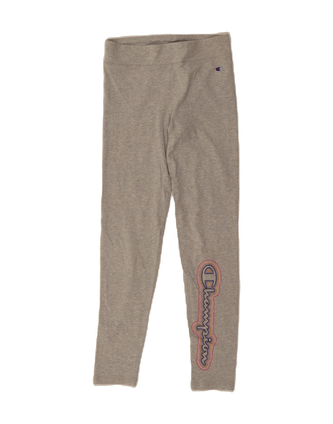 CHAMPION Womens Graphic Leggings UK 16 Large  Grey Cotton Vintage Champion and Second-Hand Champion from Messina Hembry 