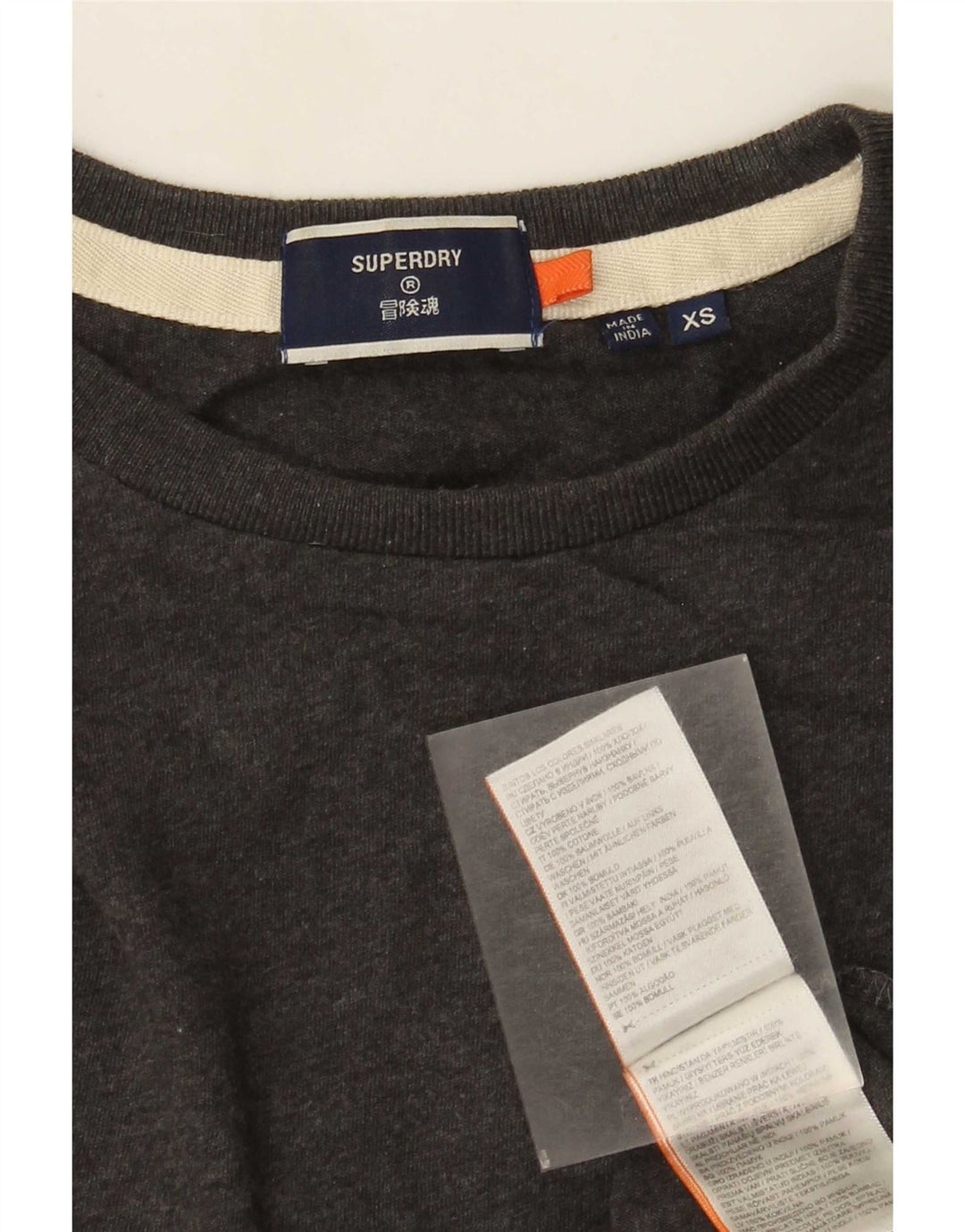 Superdry muška majica dugih rukava XS sivi pamuk