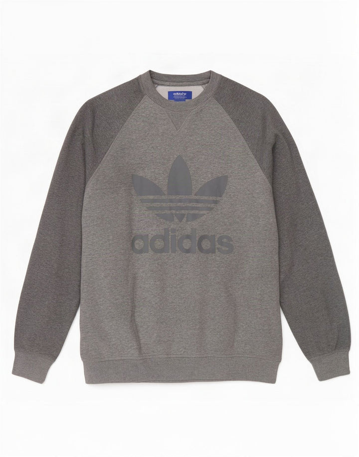 Adidas muška majica s grafičkim motivima, mali sivi pamuk