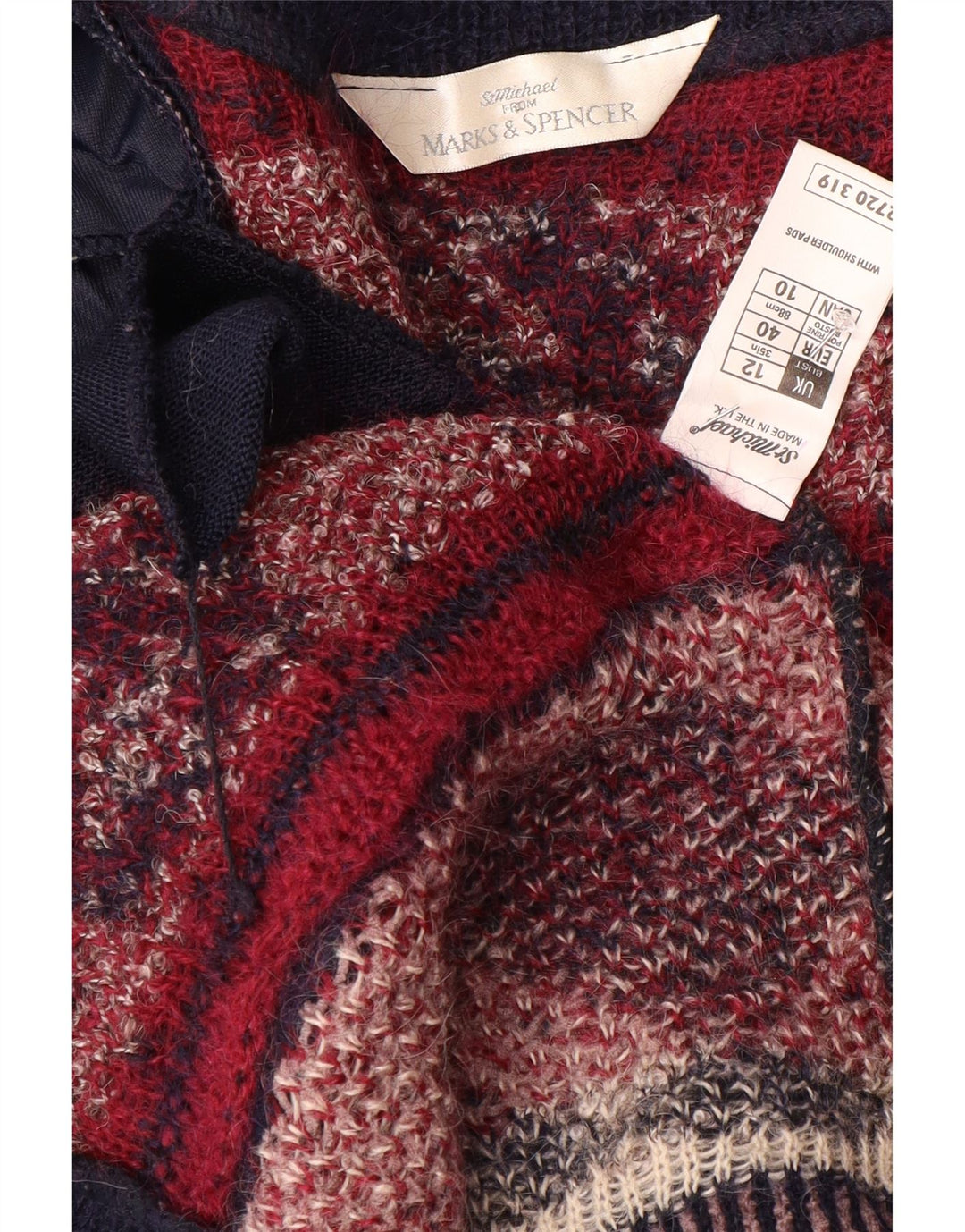 Marks & Spencer ženski dugi kardigan pulover UK 12 Srednje tamnoplavi