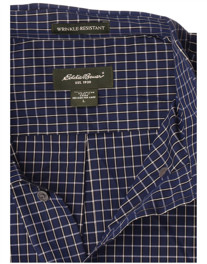 Eddie Bauer muška košulja velika tamnoplava karirana pamuk