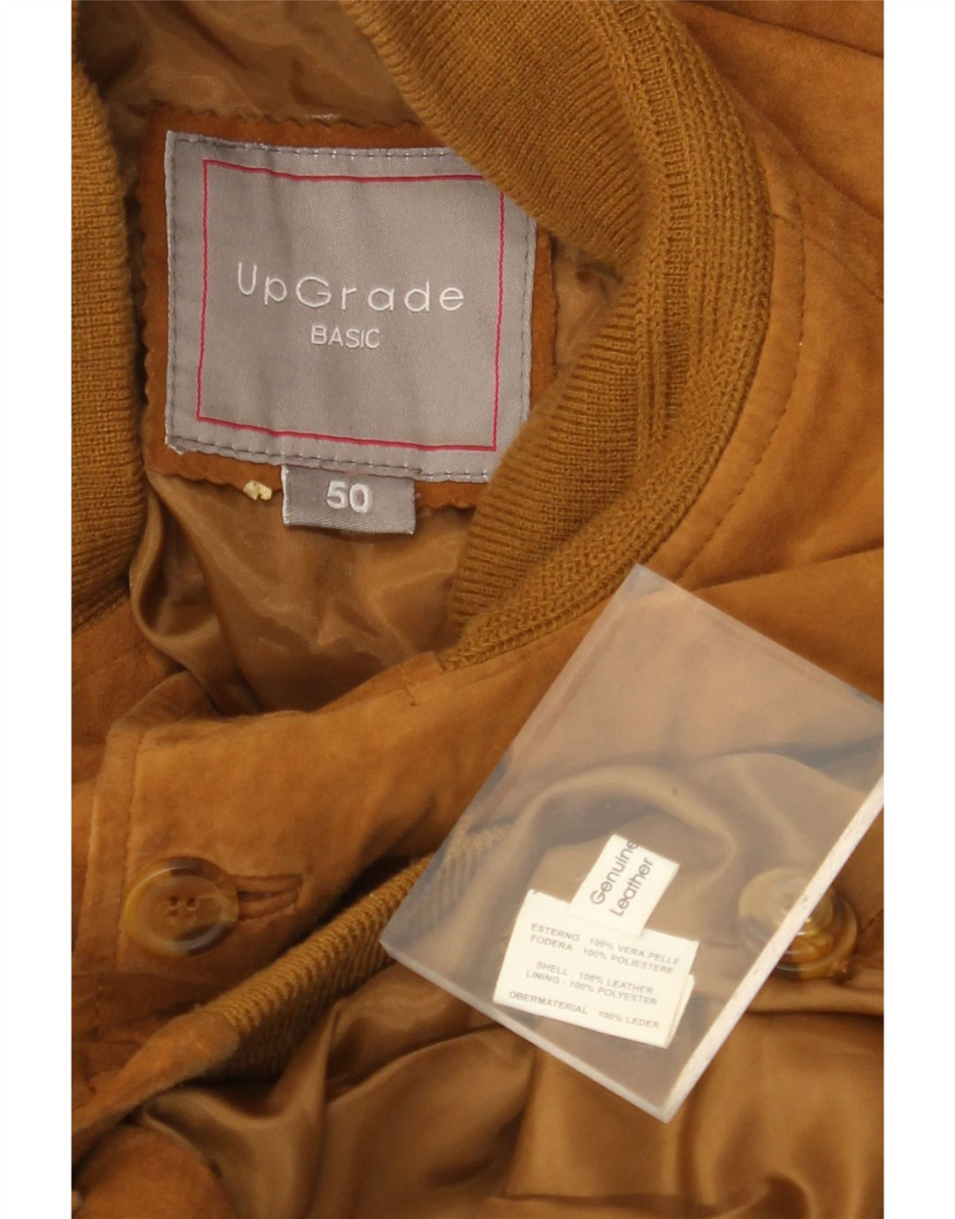 VINTAGE muška bomber jakna od brušene kože IT 50 velika smeđa koža