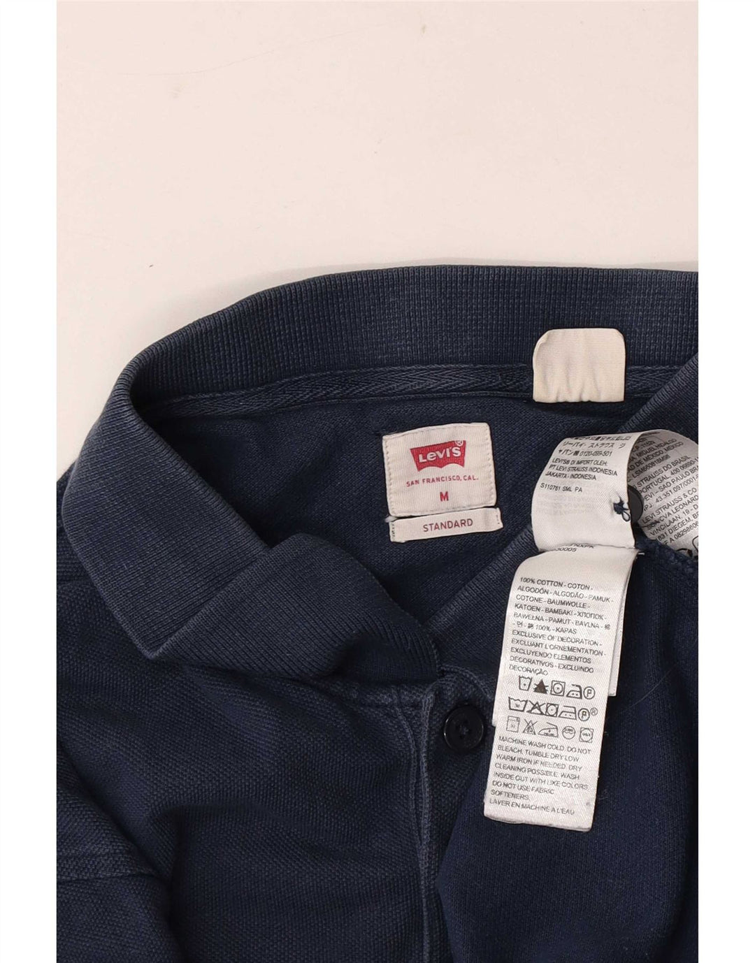 Levi's standardna muška polo majica Srednje tamnoplavi pamuk