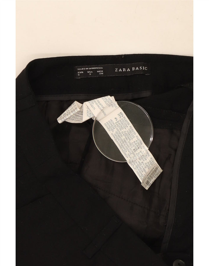 Zara ženske chino kratke hlače male W26 crni poliester