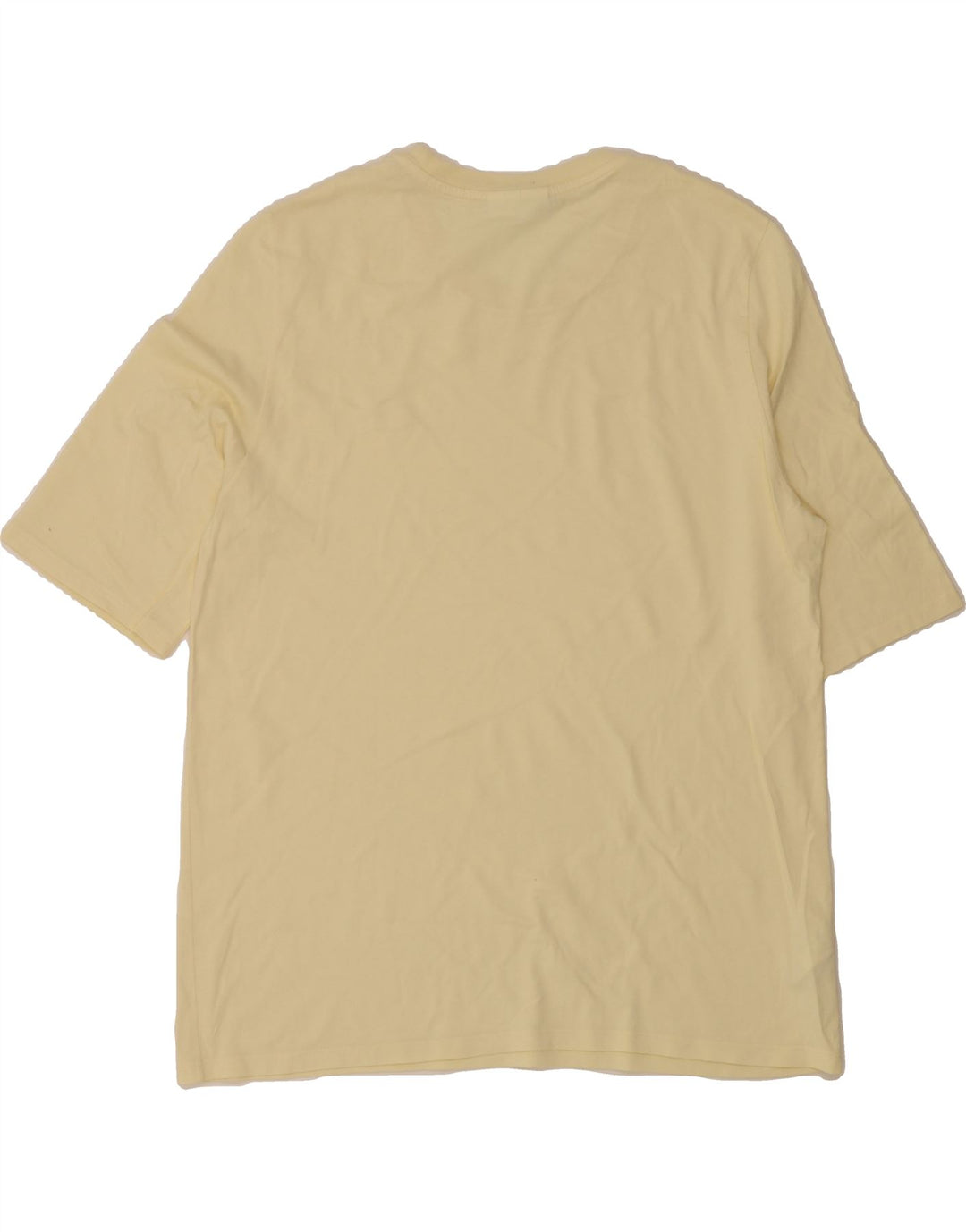 LACOSTE Womens T-Shirt Top Size 44 Large Yellow Cotton Vintage Lacoste and Second-Hand Lacoste from Messina Hembry 