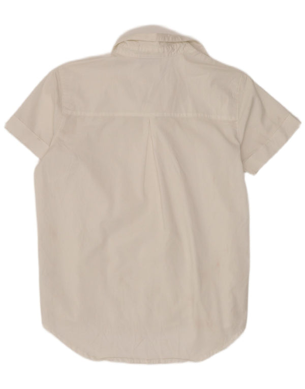 Dickies ženska široka košulja kratkih rukava UK 10, mali bijeli pamuk