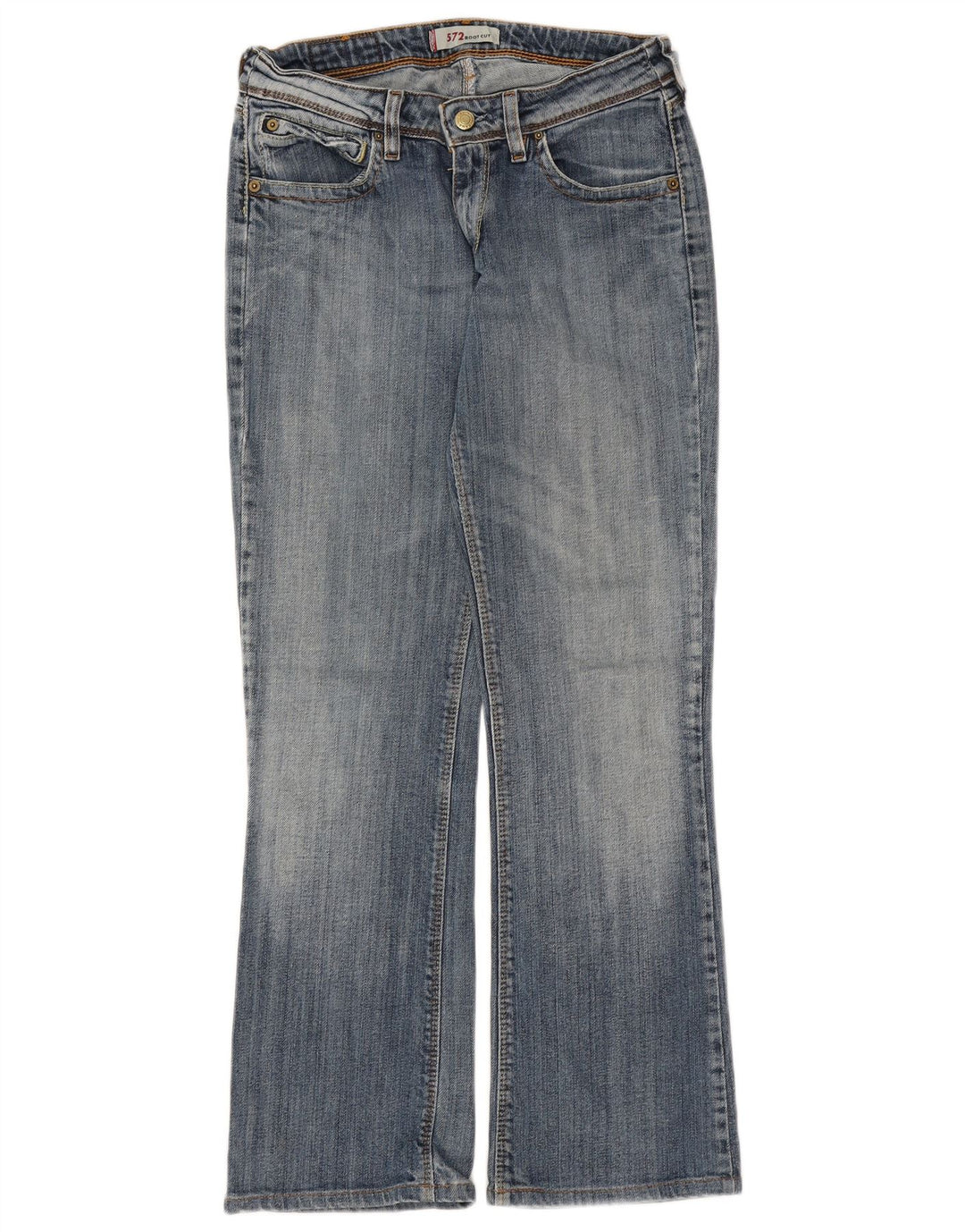 Levi's ženske 572 Bootcut traperice W30 L29 plavi pamuk