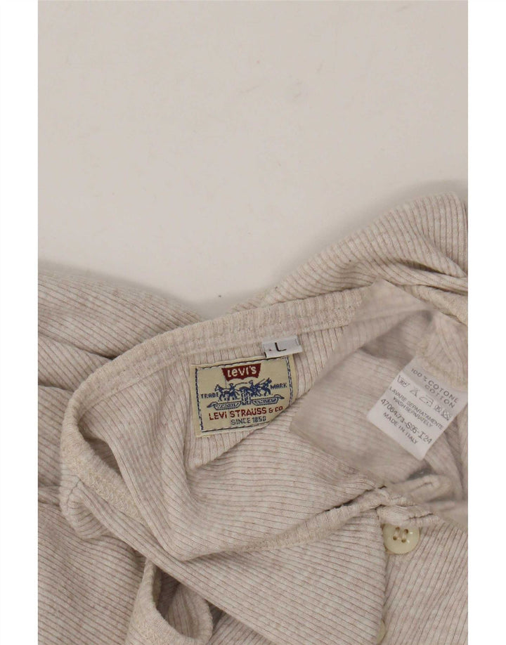 Levi's ženski gornji dio prsluka UK 14 Veliki bež flekasti pamuk
