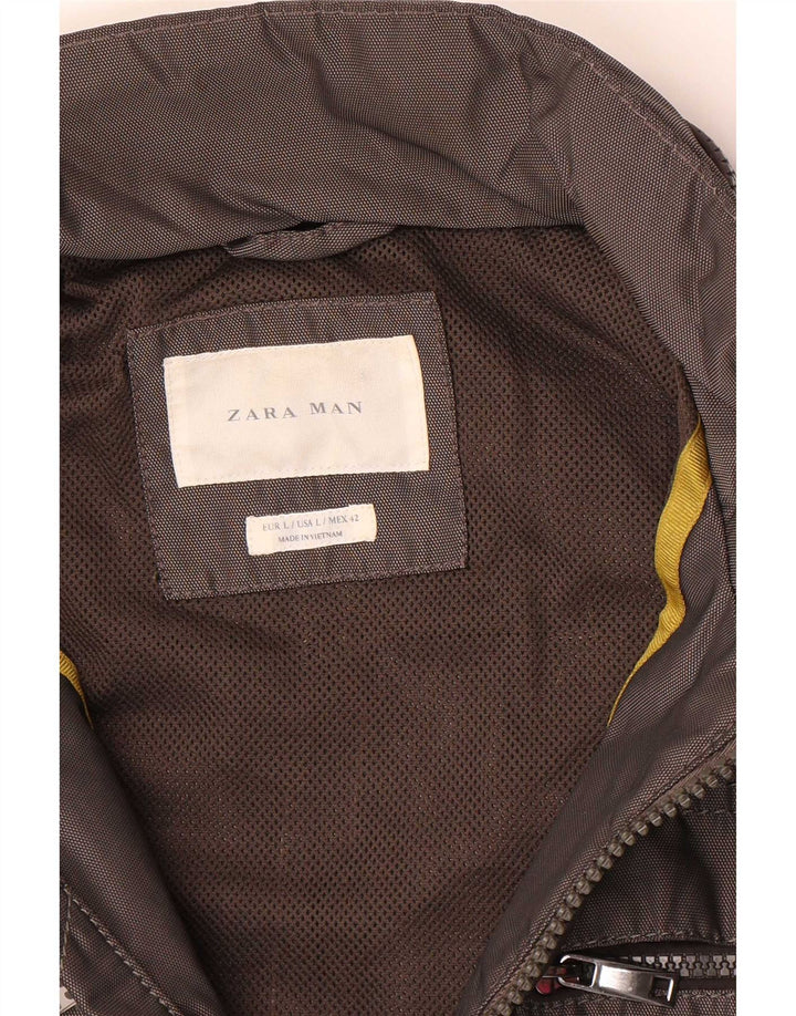 Zara muška bomber jakna s kapuljačom UK 40 velika siva
